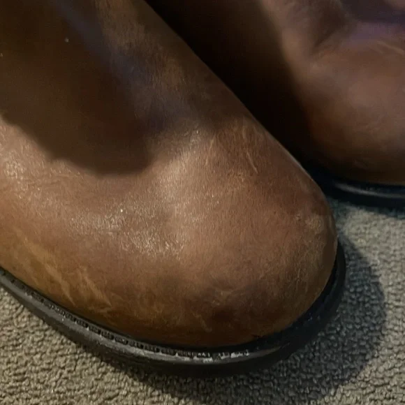 Ugg Blayre II Womens Leather Sherpa Boots Size 6 Winter Brown Zip 1008220 (TD) - Picture 2 of 12